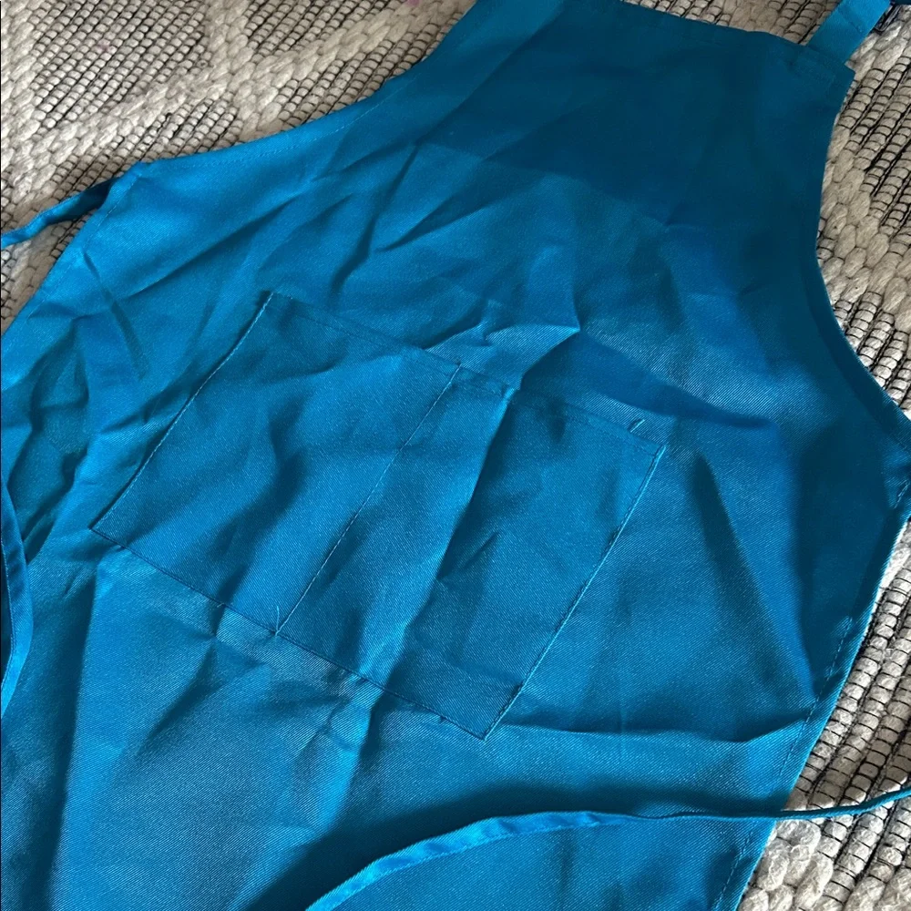 Kids Blue Art or Cooking Apron with Pockets